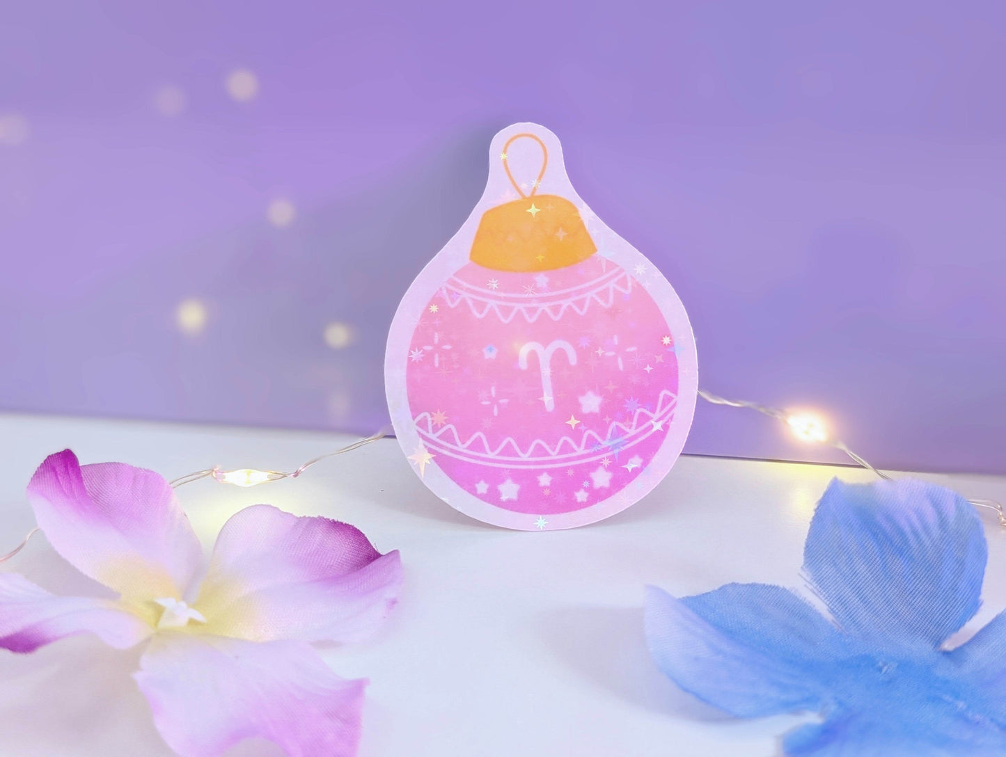 Aries Ornament Sticker - IllustratingChristy