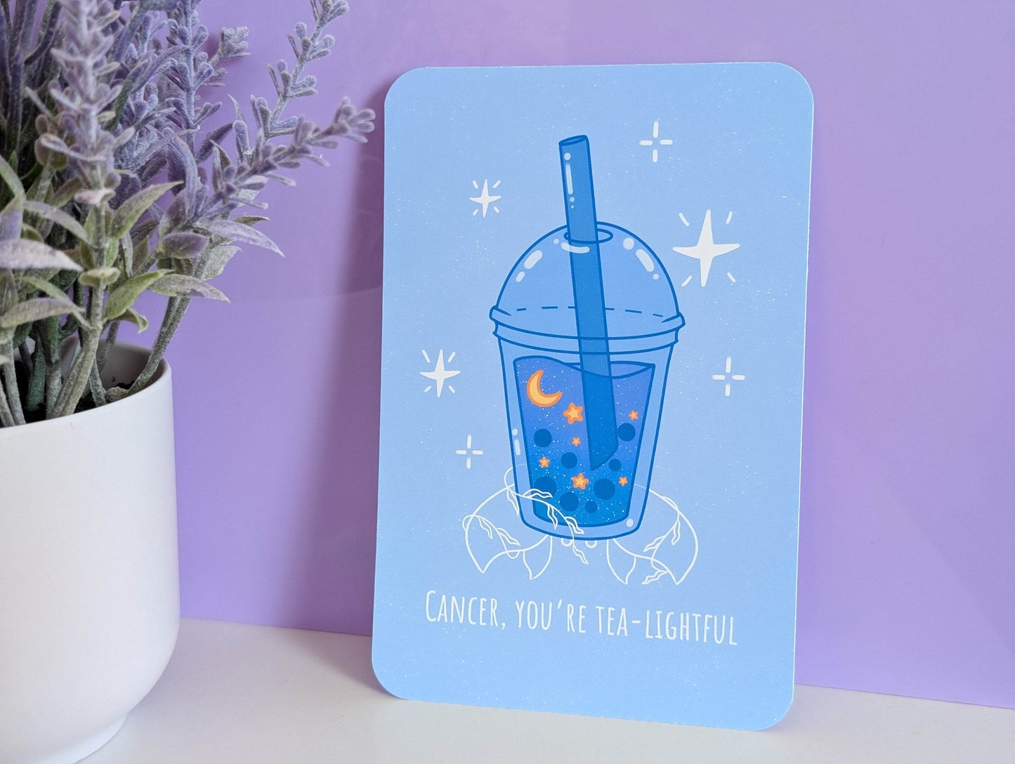 Cancer Boba Art Print - IllustratingChristy