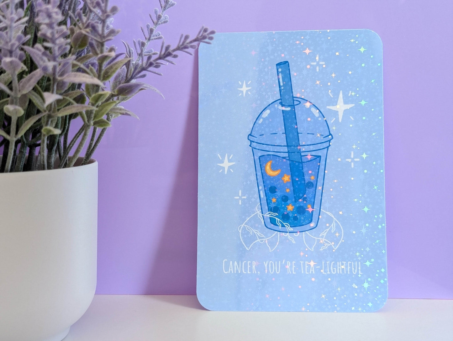 Cancer Boba Art Print - IllustratingChristy