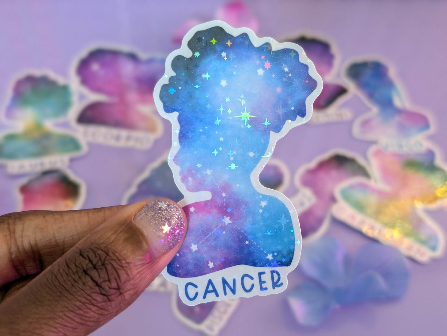 Cancer Galaxy Sticker - IllustratingChristy
