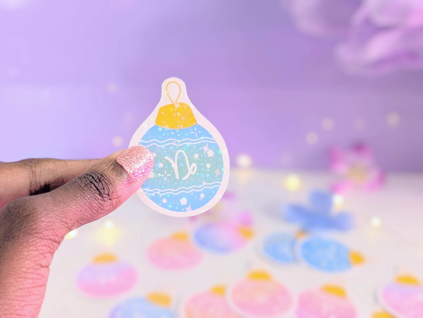 Capricorn Ornament Sticker - IllustratingChristy
