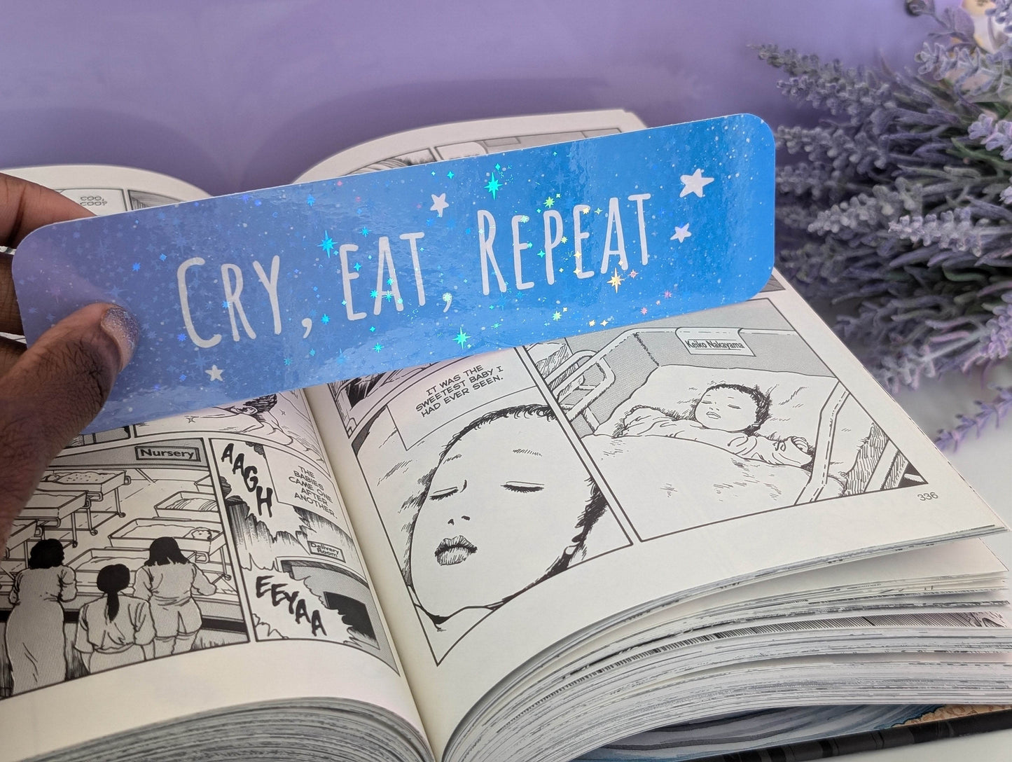 Cry, Eat, Repeat Bookmark - IllustratingChristy