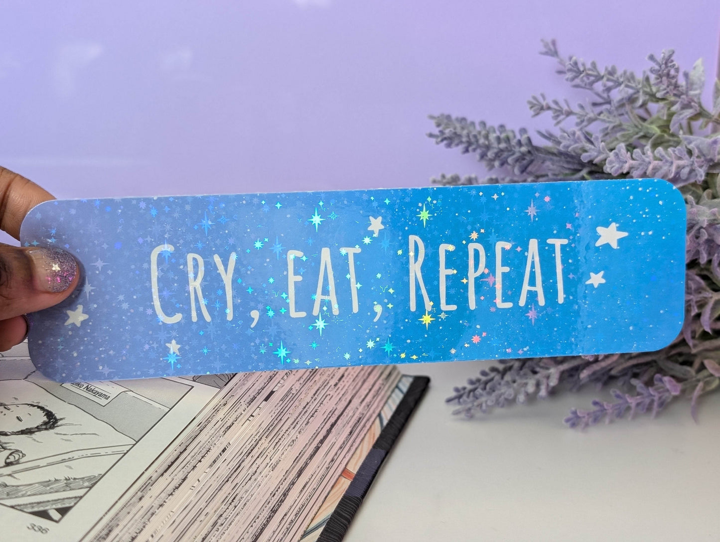 Cry, Eat, Repeat Bookmark - IllustratingChristy