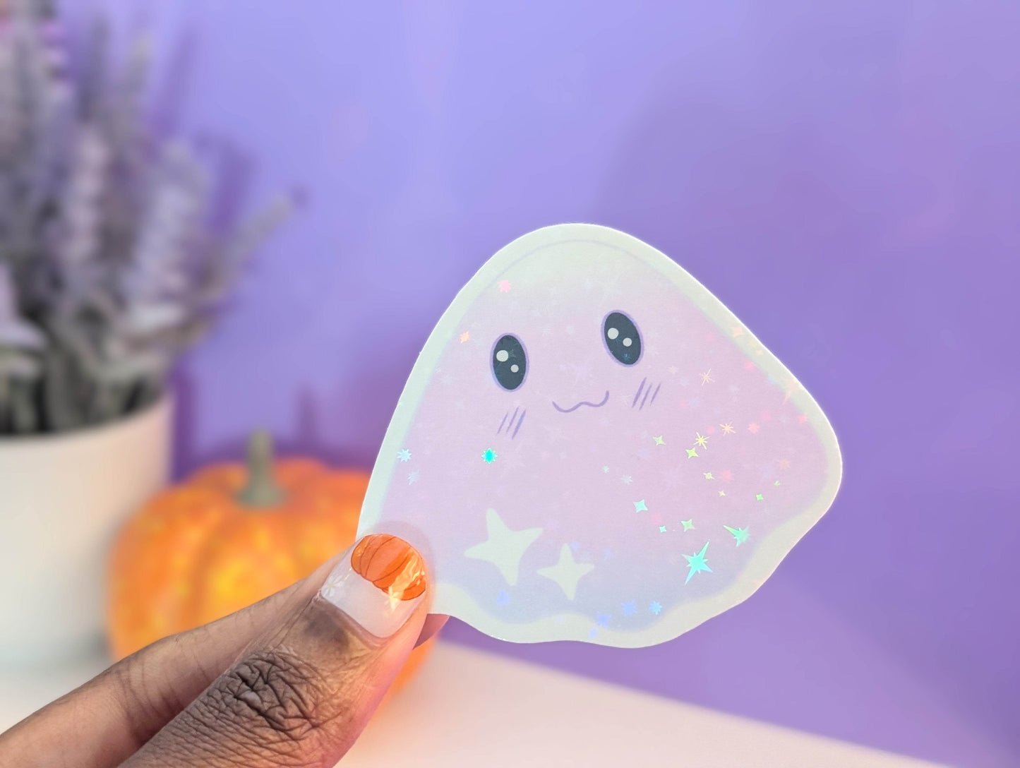 Galactic Ghost Sticker - IllustratingChristy