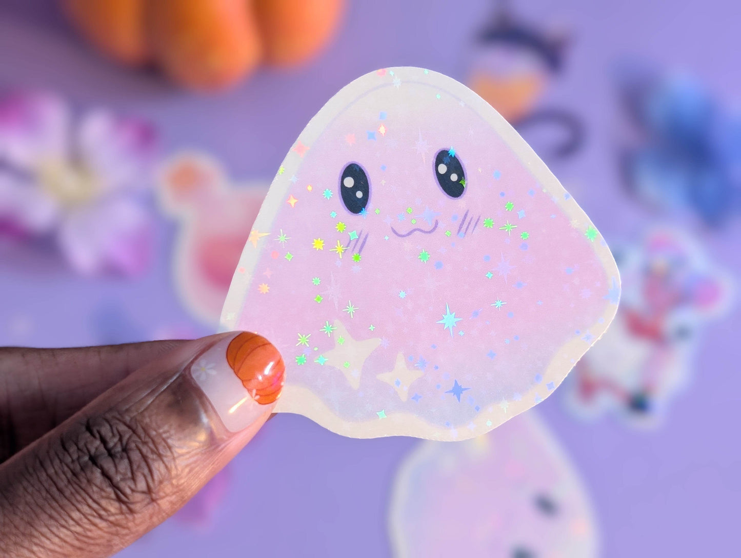 Galactic Ghost Sticker - IllustratingChristy