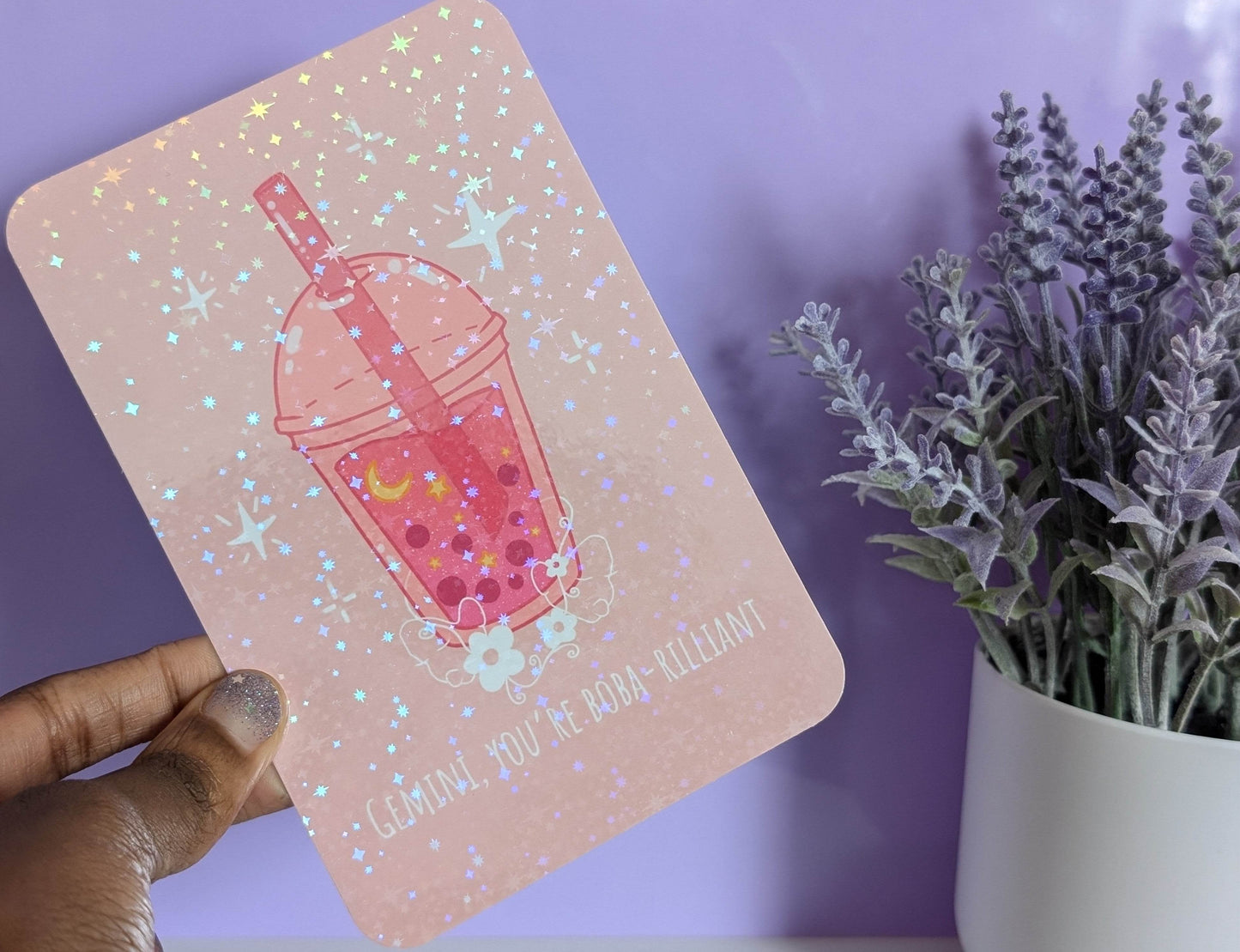 Gemini Boba Art Print - IllustratingChristy