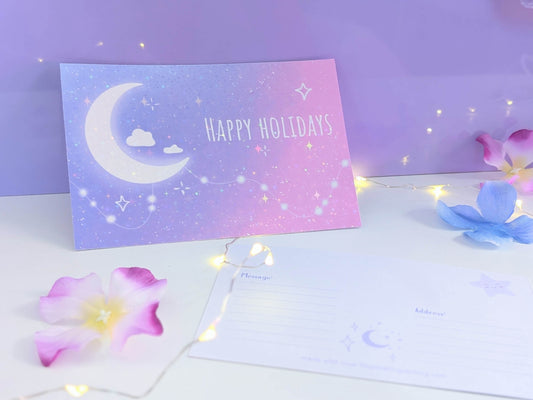 Happy Holidays Postcard - IllustratingChristy