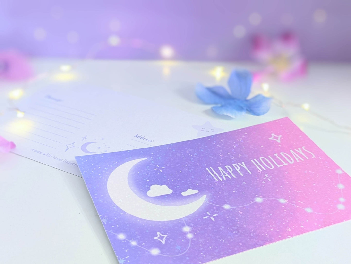 Holiday Postcard & Sticky Note Bundle - IllustratingChristy