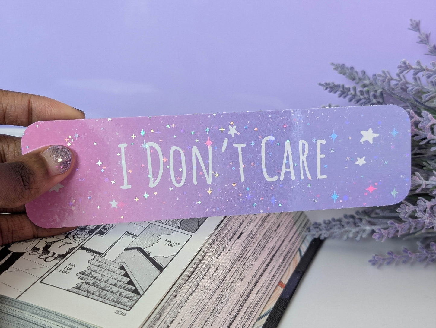 I Don't Care Bookmark - IllustratingChristy