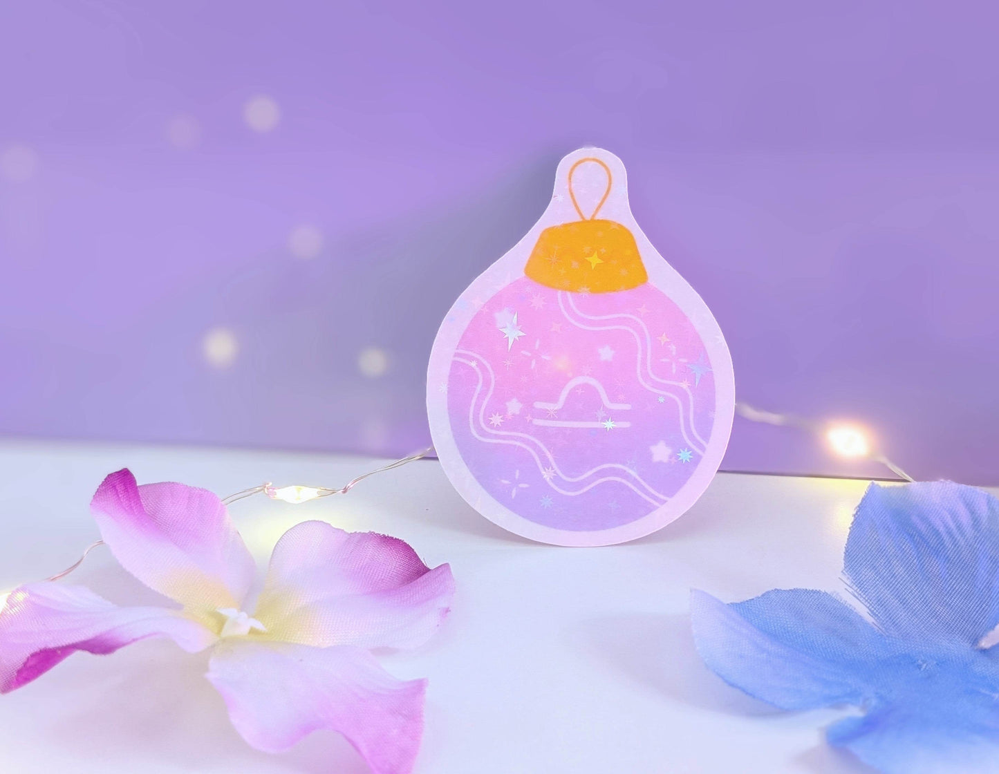 Libra Ornament Sticker - IllustratingChristy