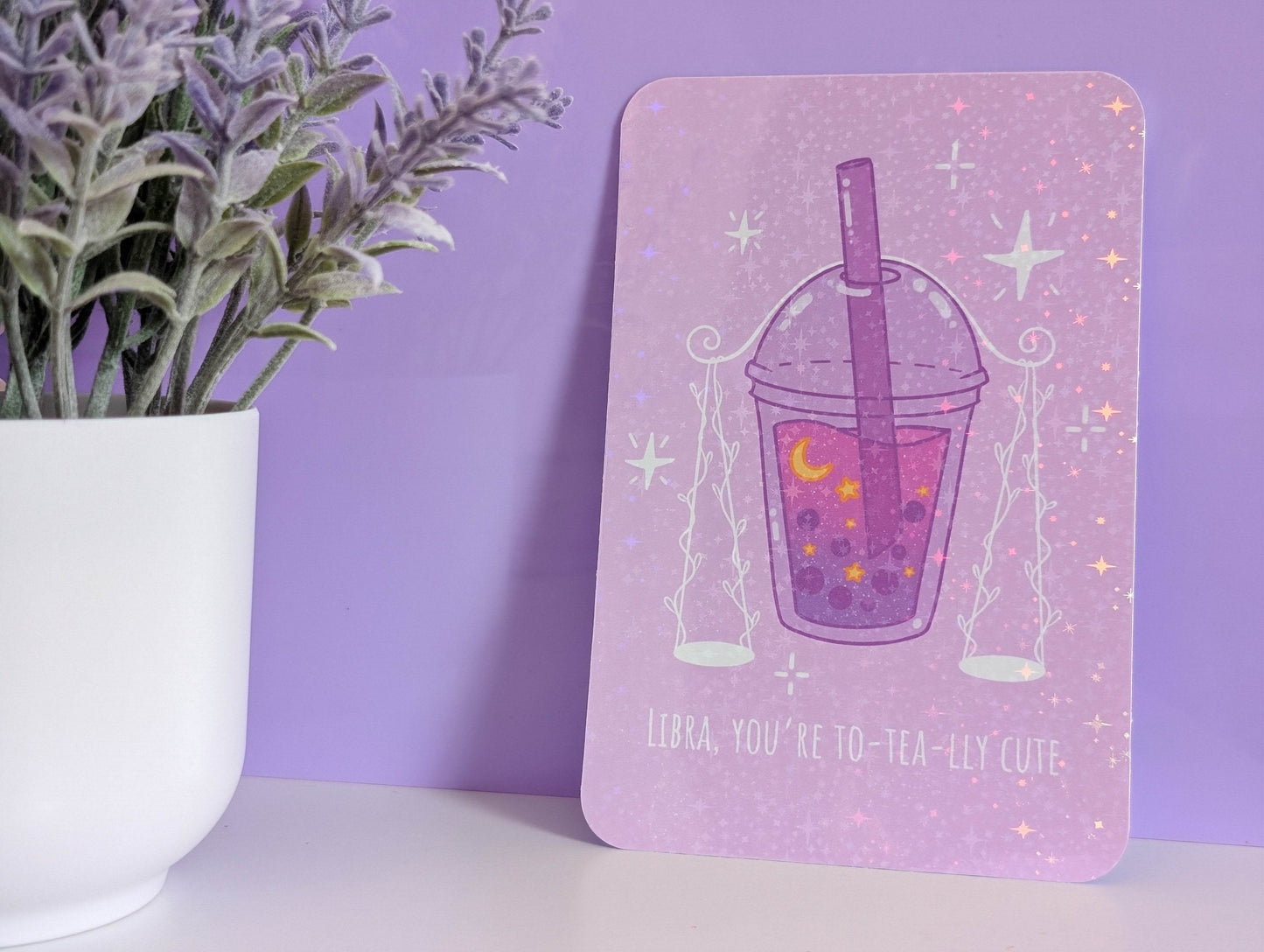 Libra Boba Art Print - IllustratingChristy