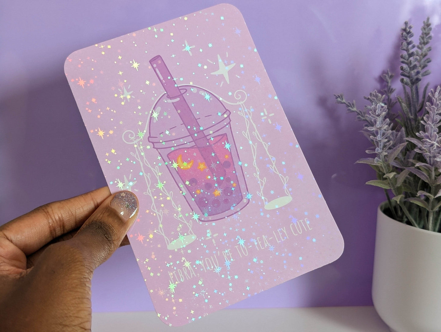 Libra Boba Art Print - IllustratingChristy