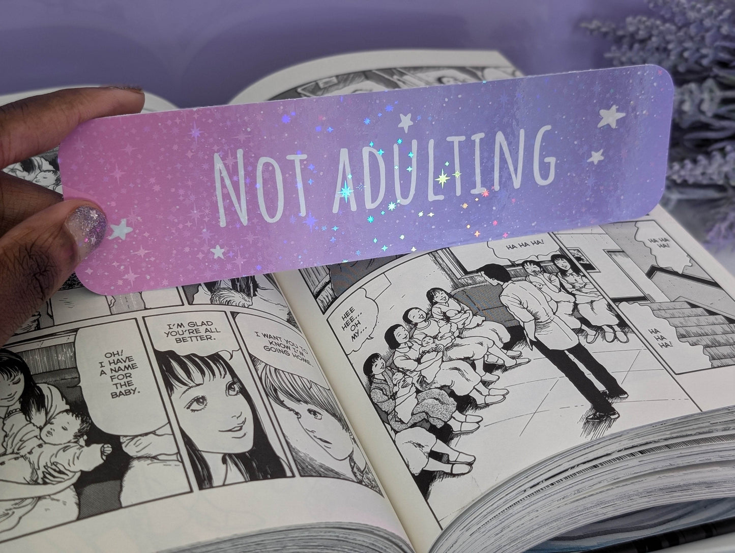 Not Adulting Bookmark - IllustratingChristy
