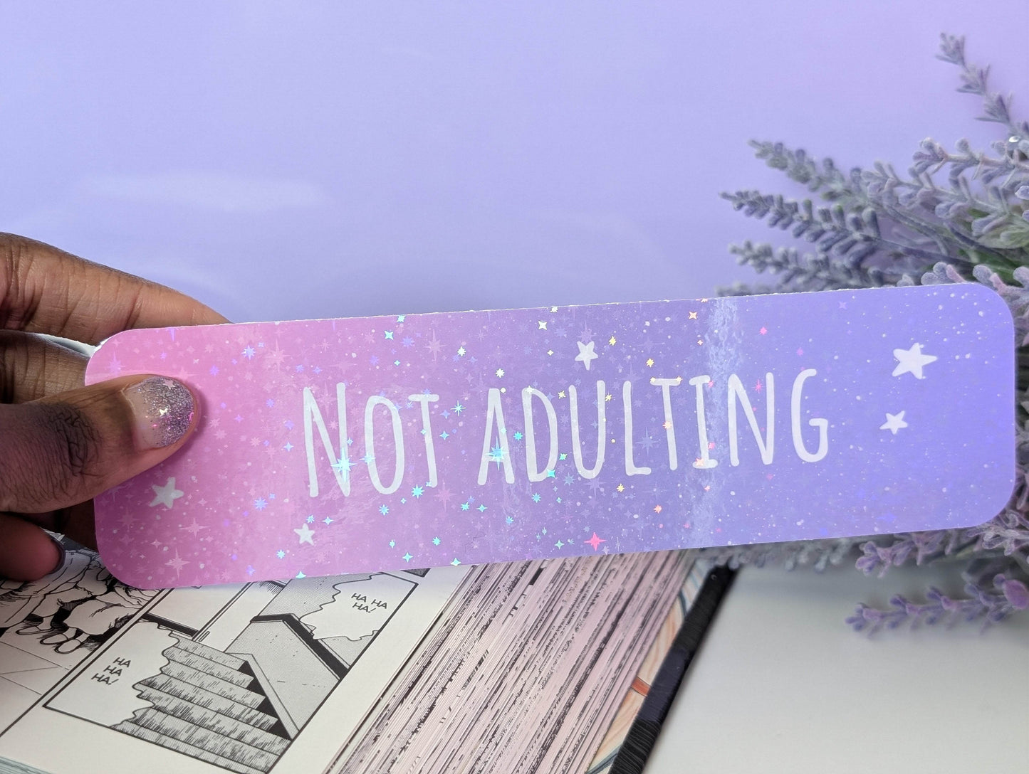 Not Adulting Bookmark - IllustratingChristy