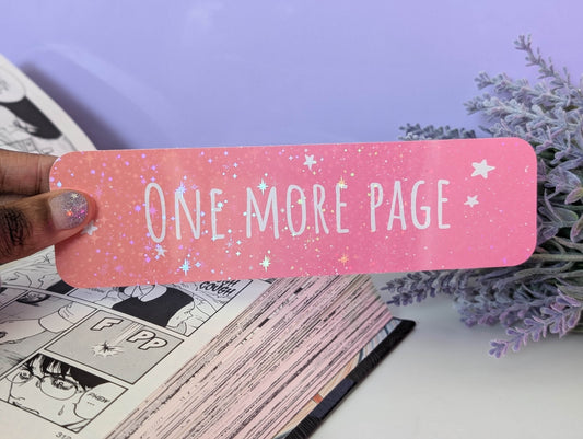 One More Page Bookmark - IllustratingChristy