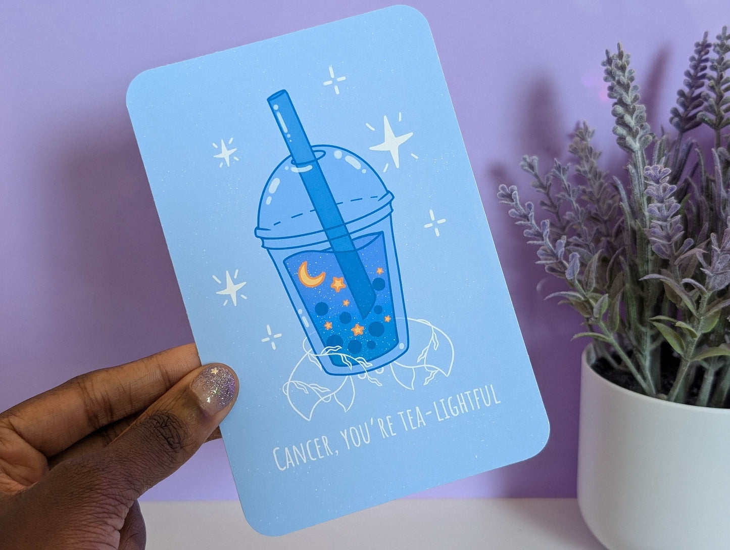Cancer Boba Art Print - IllustratingChristy