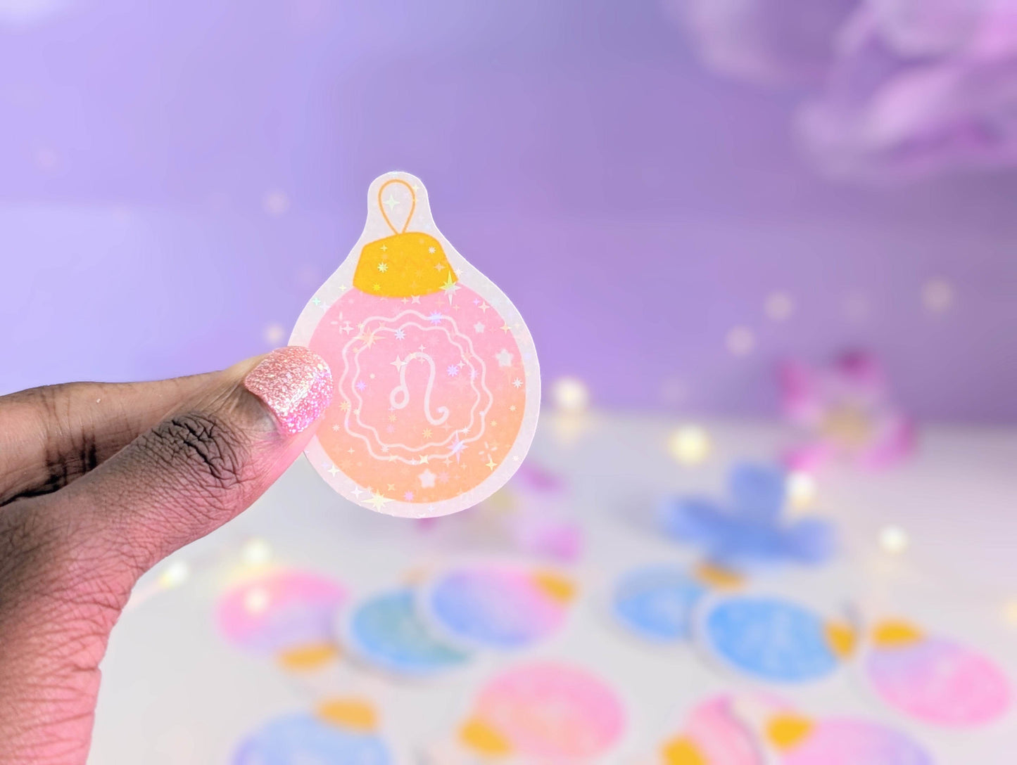 Leo Ornament Sticker - IllustratingChristy