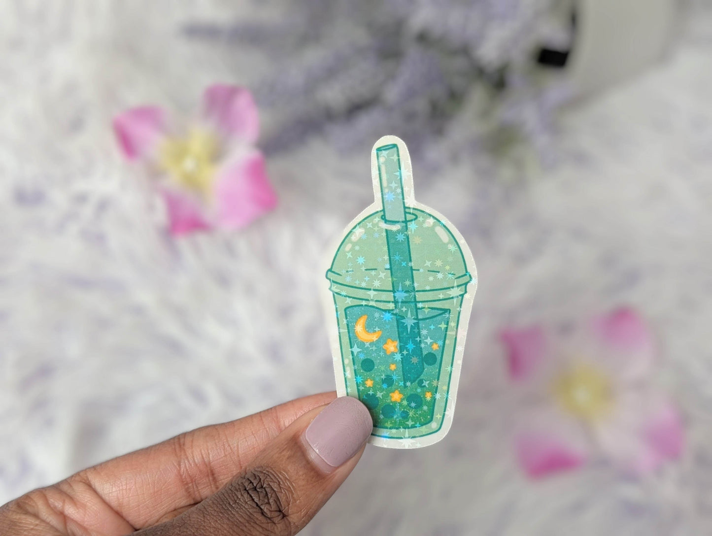 Green Boba Sticker - IllustratingChristy