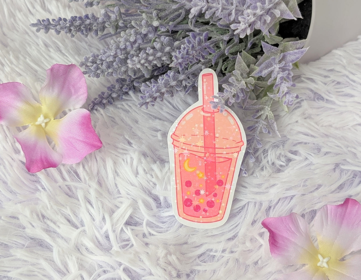 Orange Boba Sticker