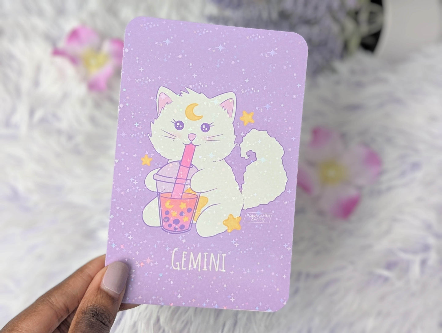 Gemini Nima Boba Art Print - IllustratingChristy