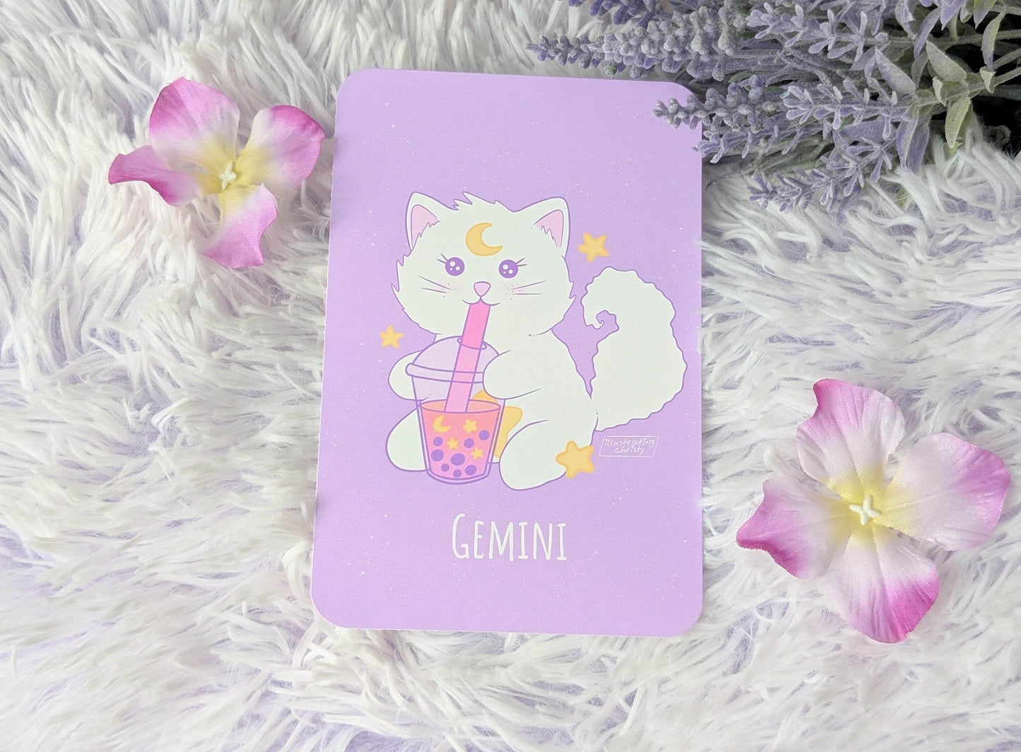 Gemini Nima Boba Art Print - IllustratingChristy