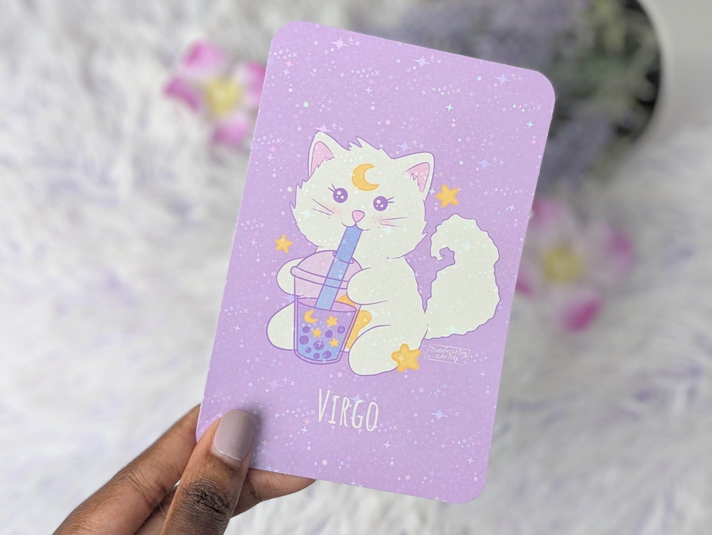 Virgo Nima Boba Art Print - IllustratingChristy