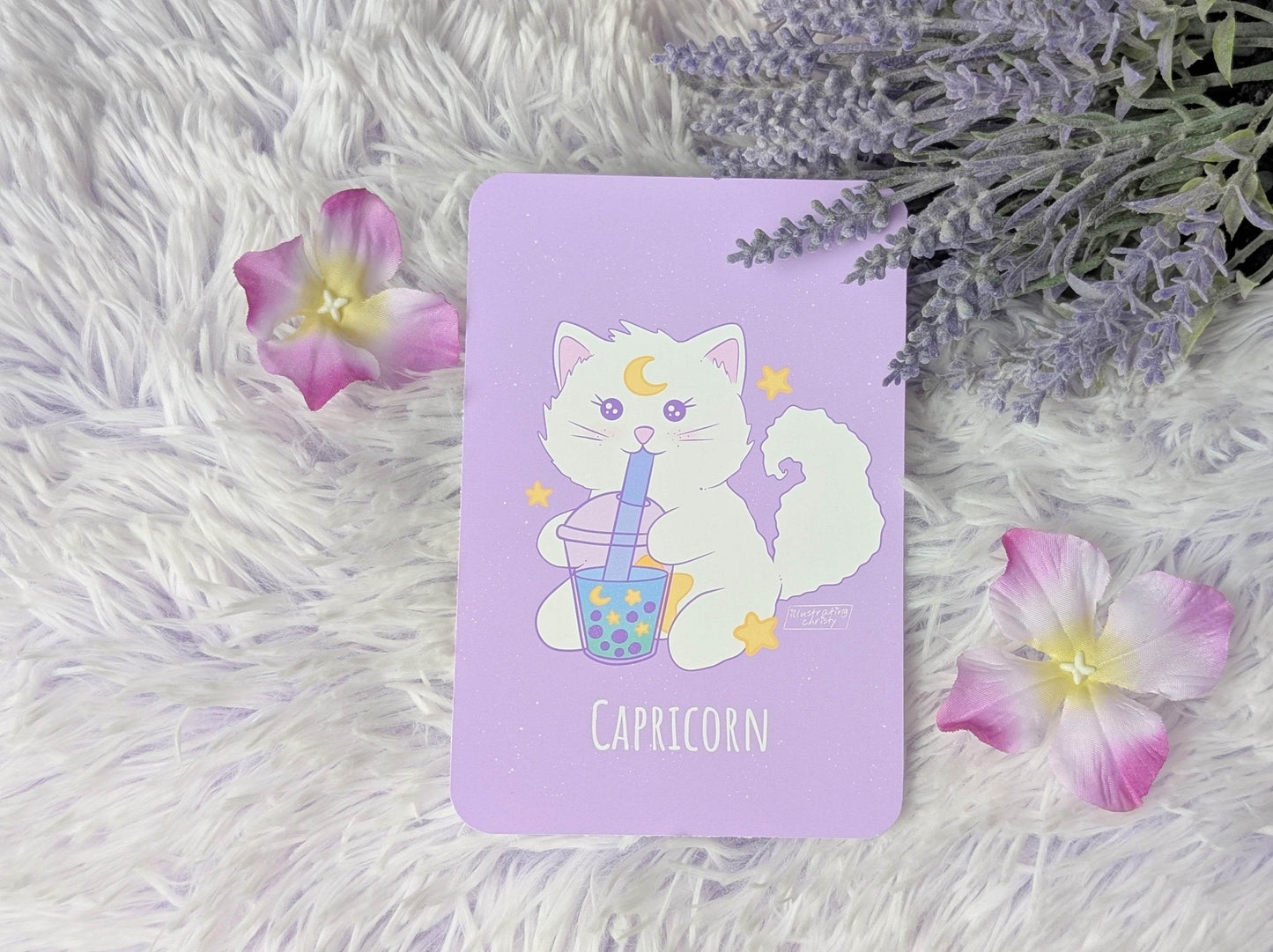 Capricorn Nima Boba Art Print - IllustratingChristy
