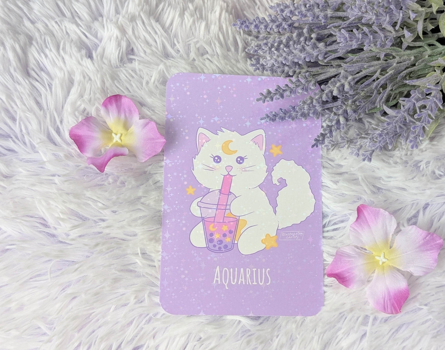 Aquarius Nima Boba Art Print - IllustratingChristy
