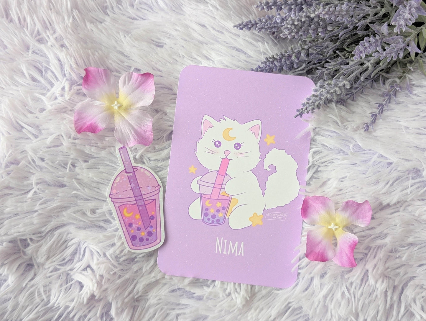 Cosmic Summer Art Print & Sticker Bundle - IllustratingChristy