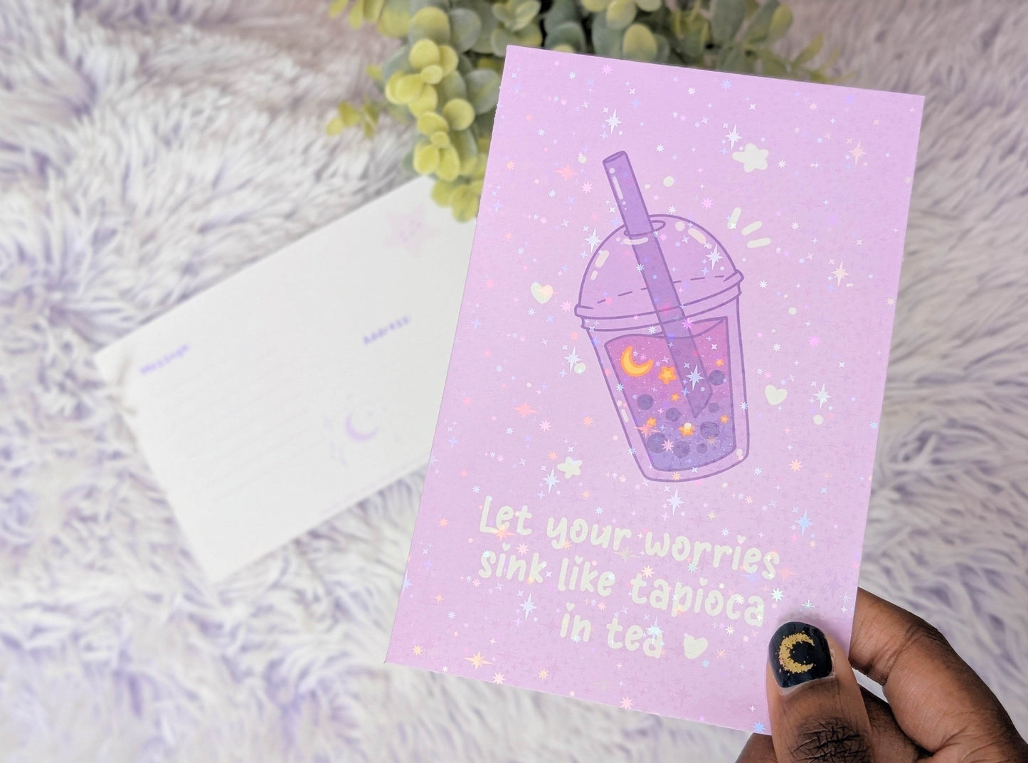 Let Your Worries Sink Postcard - IllustratingChristy
