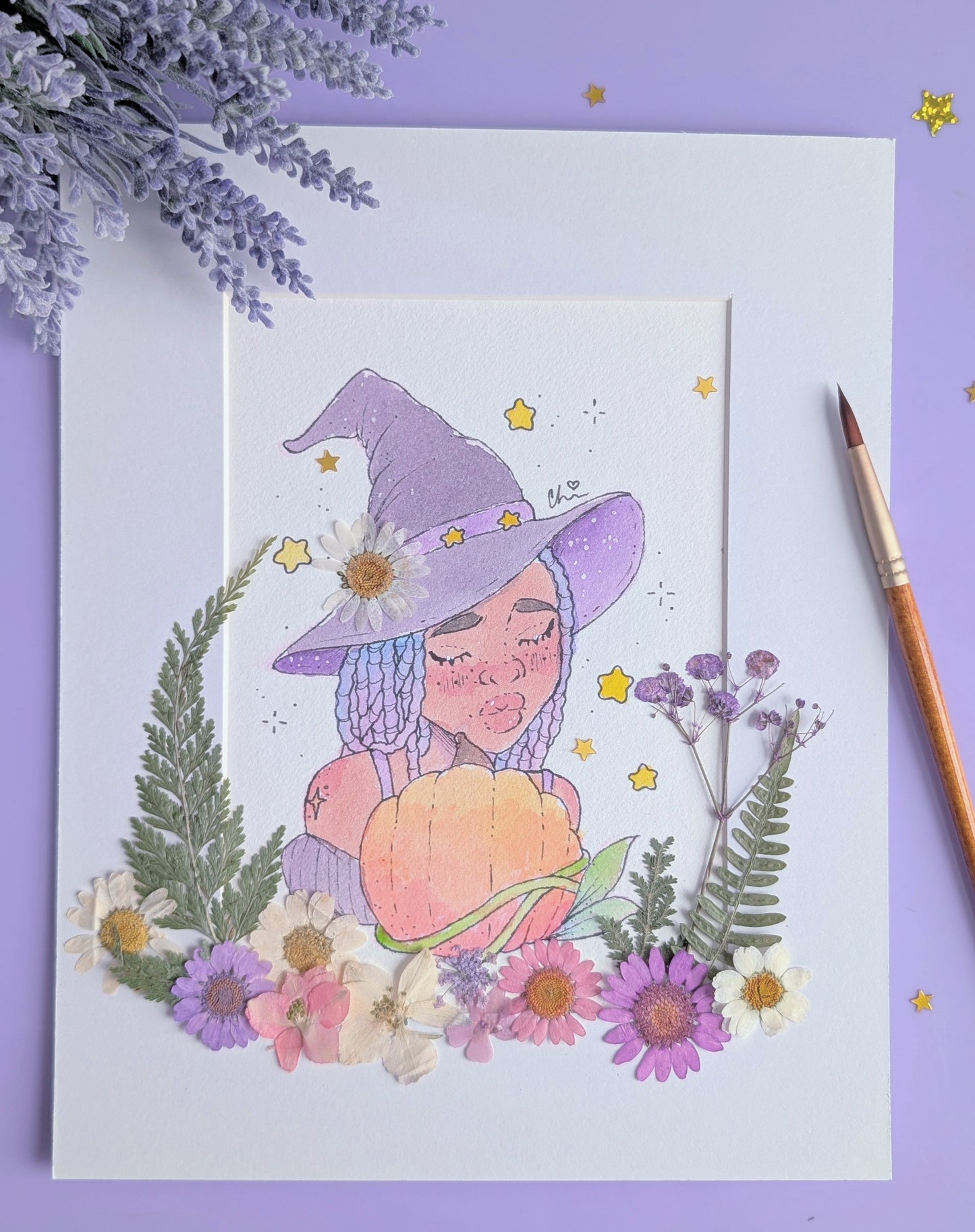 Pumpkin Season - Original Watercolor