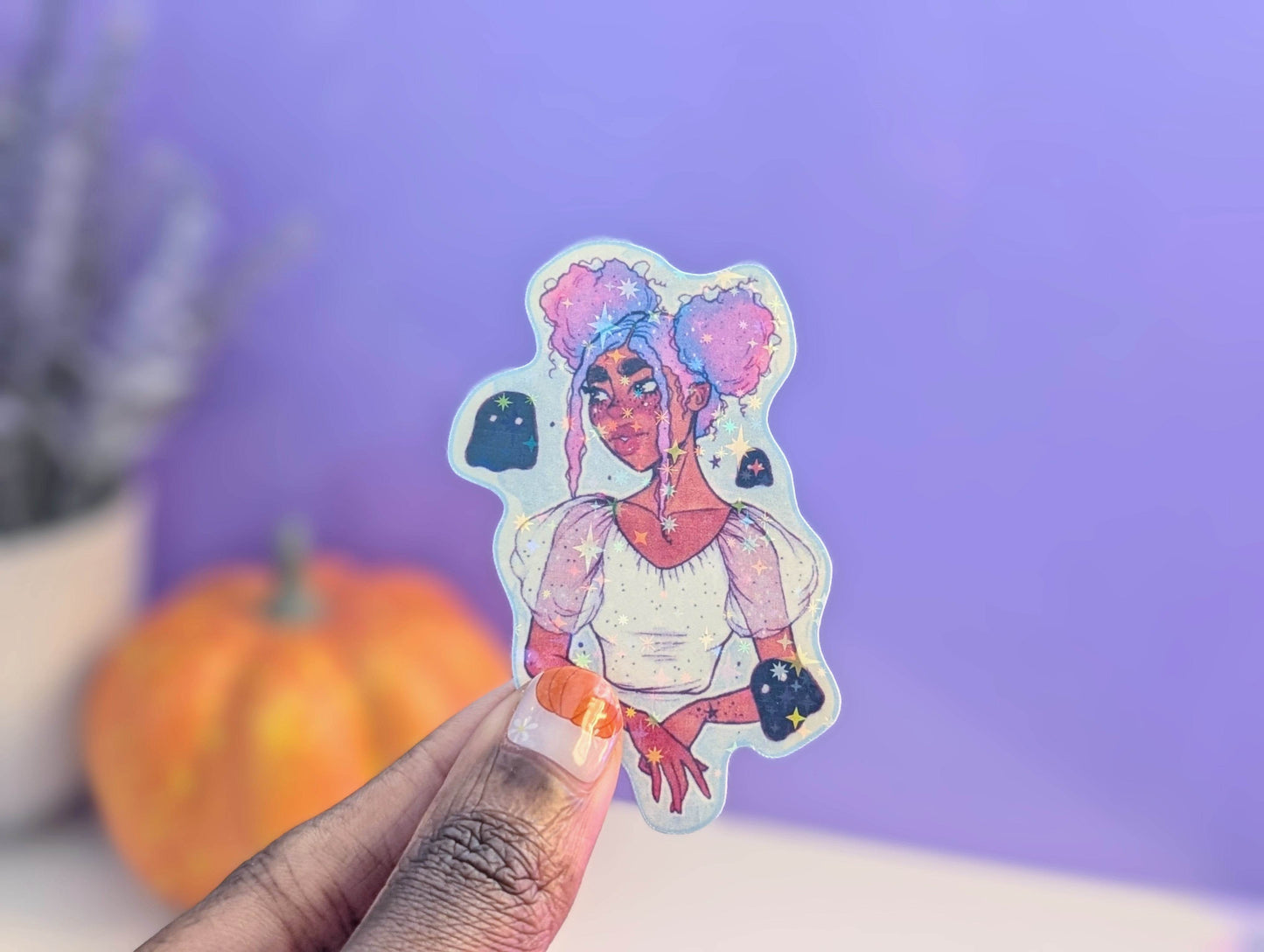 Phoebe's Ghost Sticker - IllustratingChristy