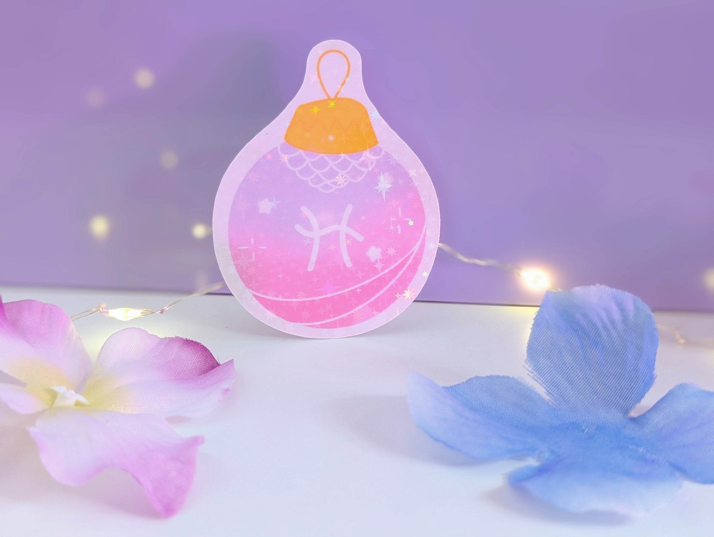 Pisces Ornament Sticker - IllustratingChristy