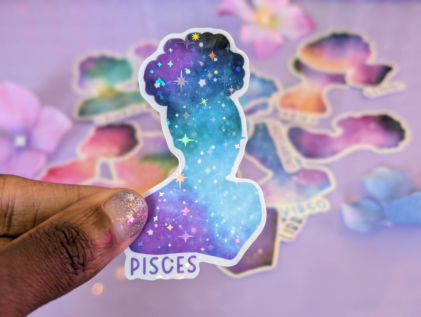 Pisces Galaxy Sticker - IllustratingChristy