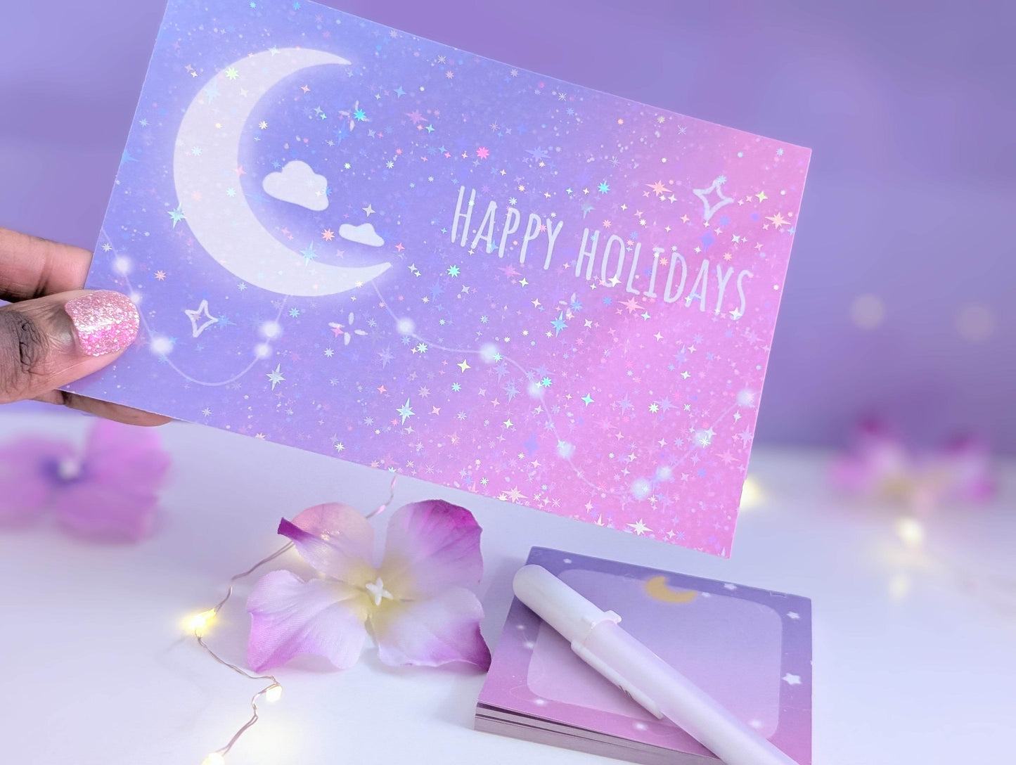 Holiday Postcard & Sticky Note Bundle - IllustratingChristy