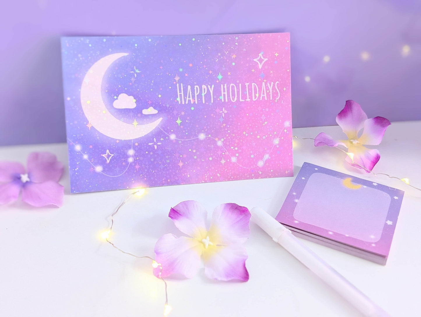 Holiday Postcard & Sticky Note Bundle - IllustratingChristy