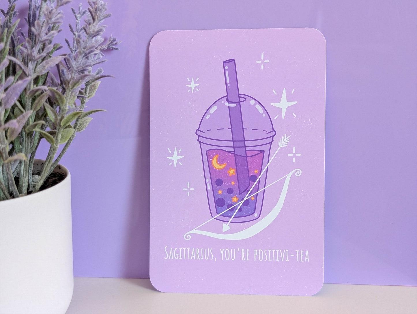 Sagittarius Boba Art Print - IllustratingChristy