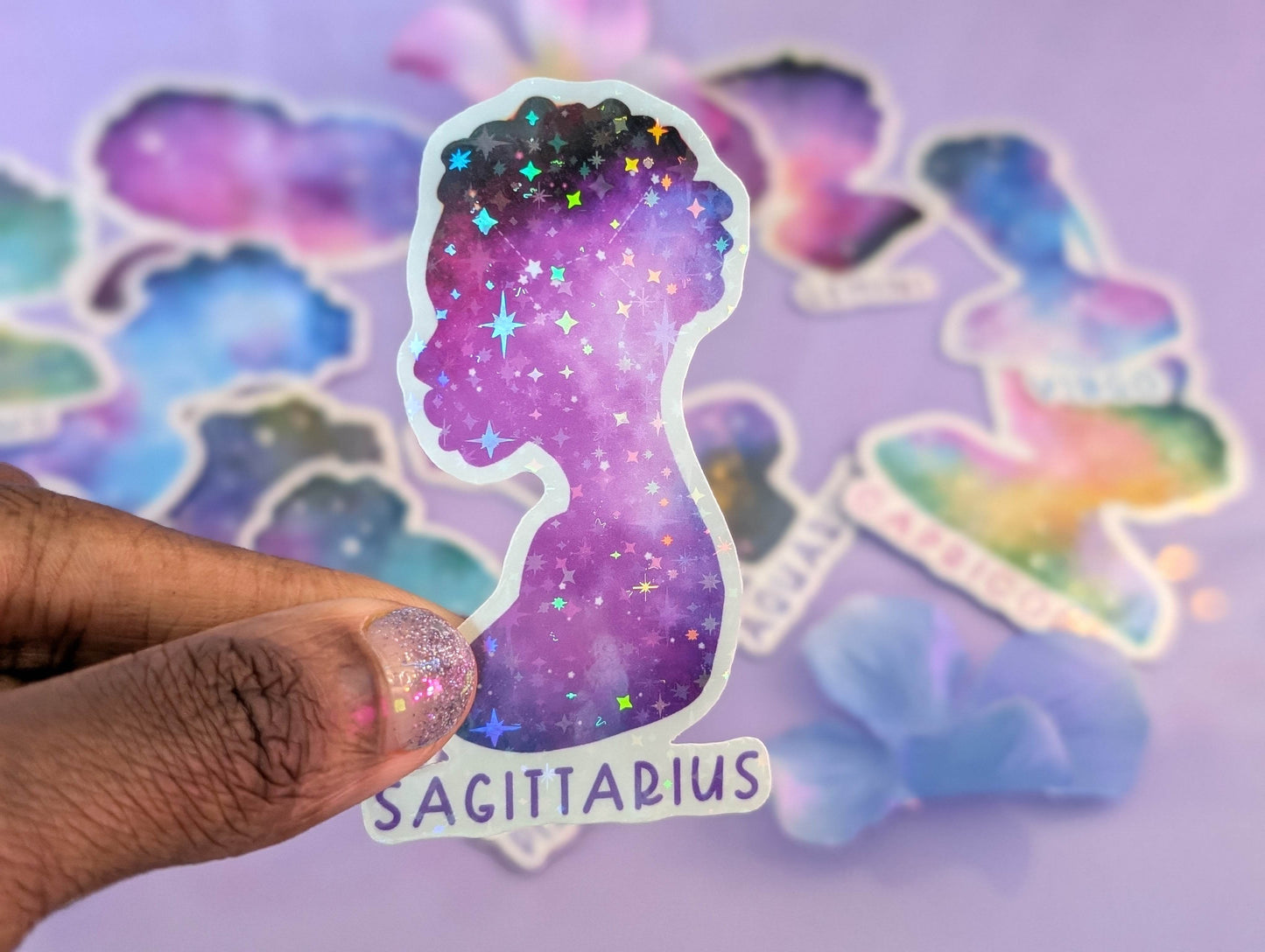Sagittarius Galaxy Sticker - IllustratingChristy