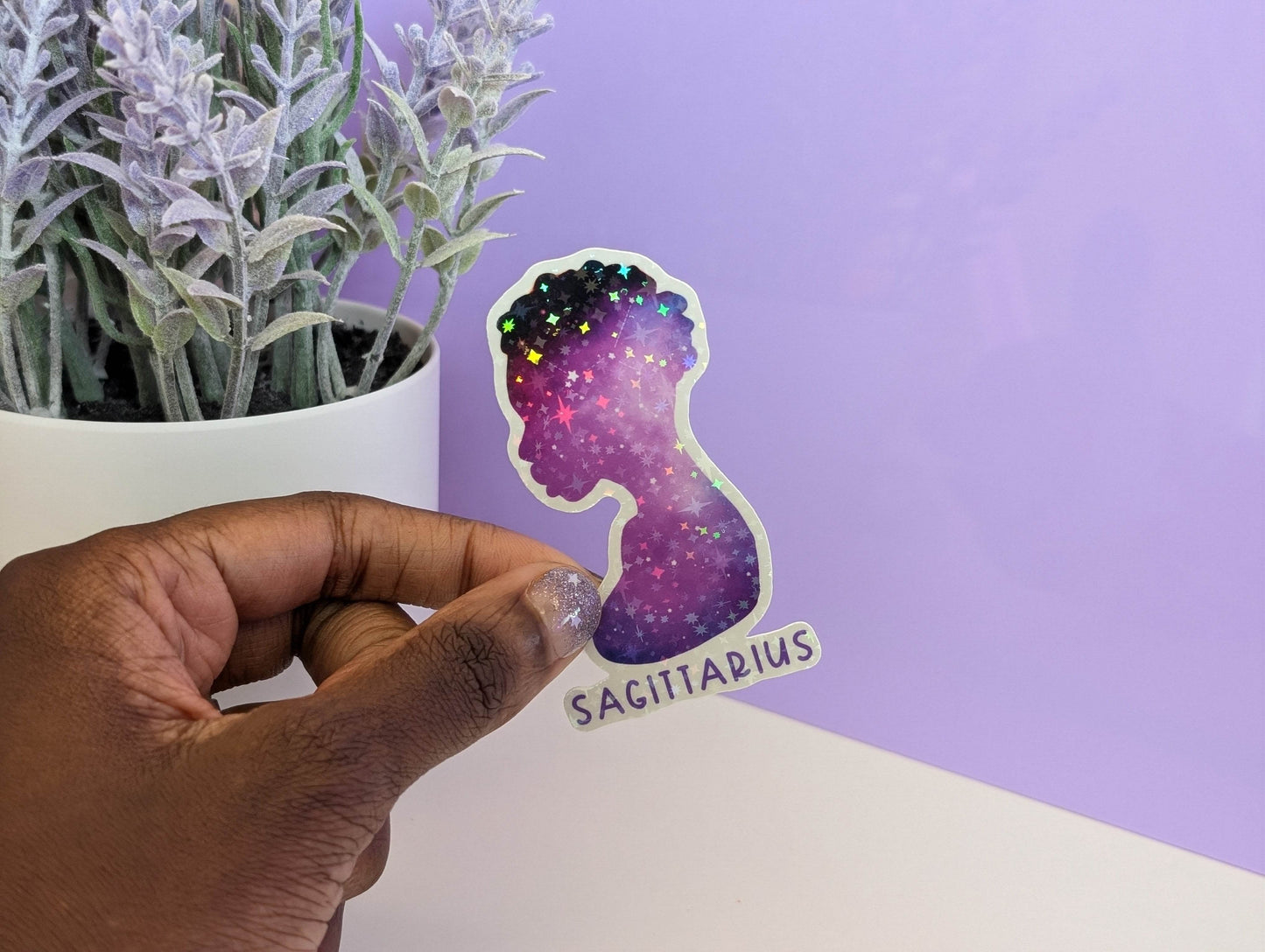 Sagittarius Galaxy Sticker - IllustratingChristy