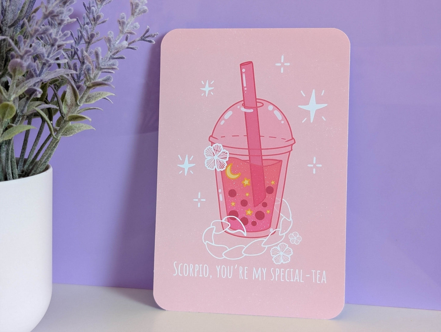 Scorpio Boba Art Print - IllustratingChristy