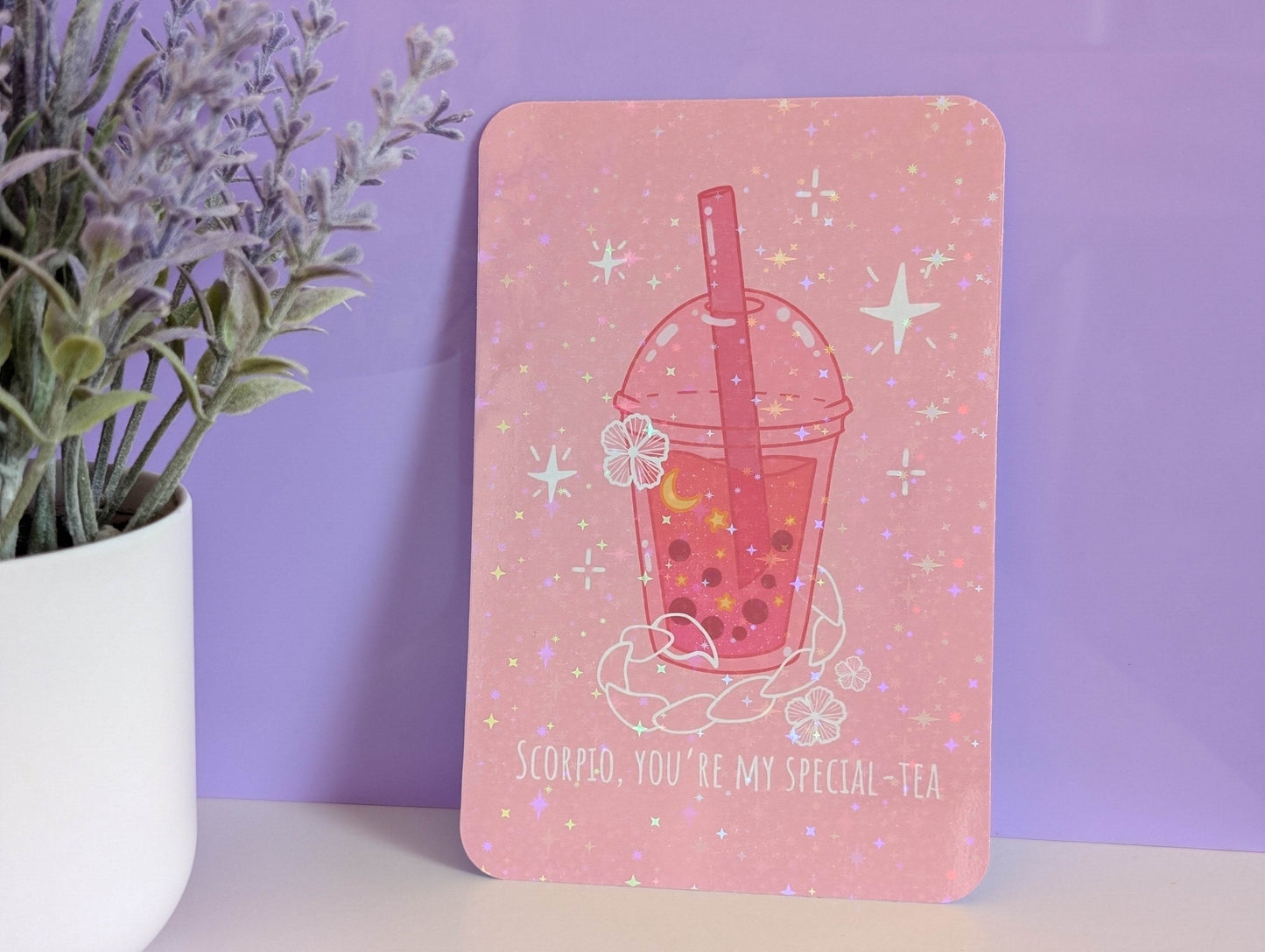 Scorpio Boba Art Print - IllustratingChristy