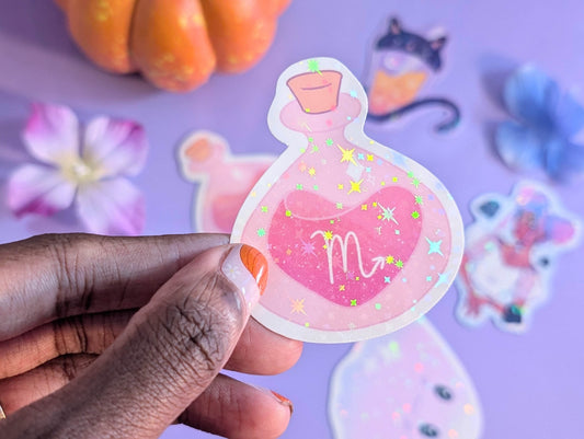 Scorpio Potion Sticker - IllustratingChristy