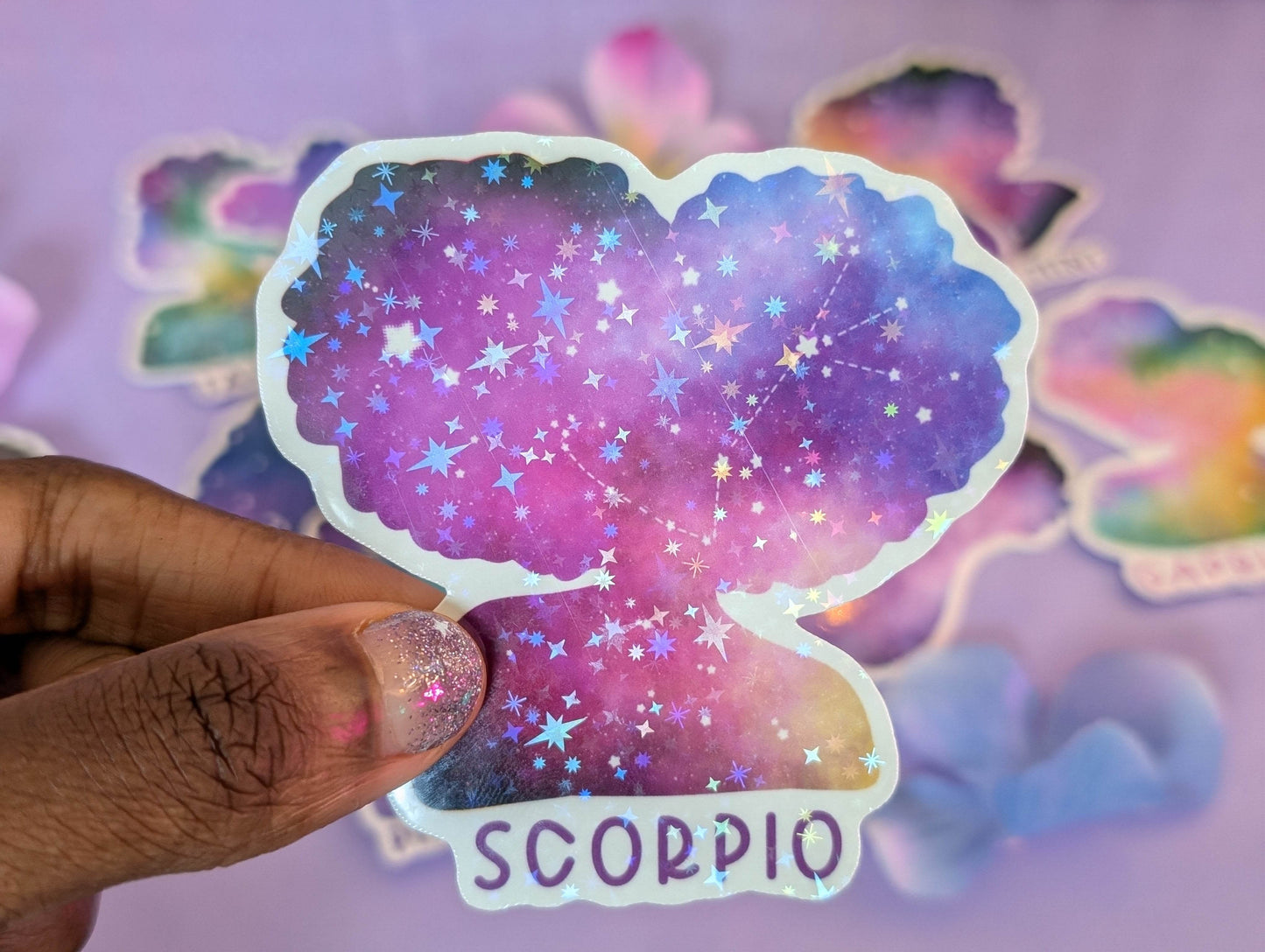 Scorpio Galaxy Sticker - IllustratingChristy