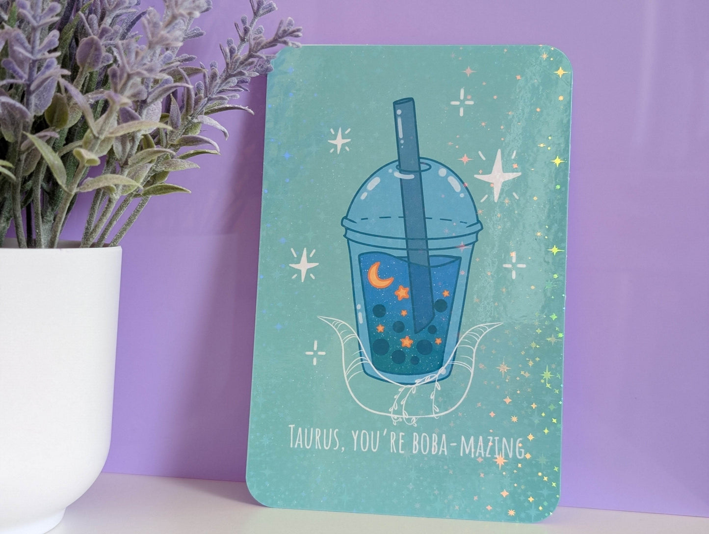 Taurus Boba Art Print - IllustratingChristy
