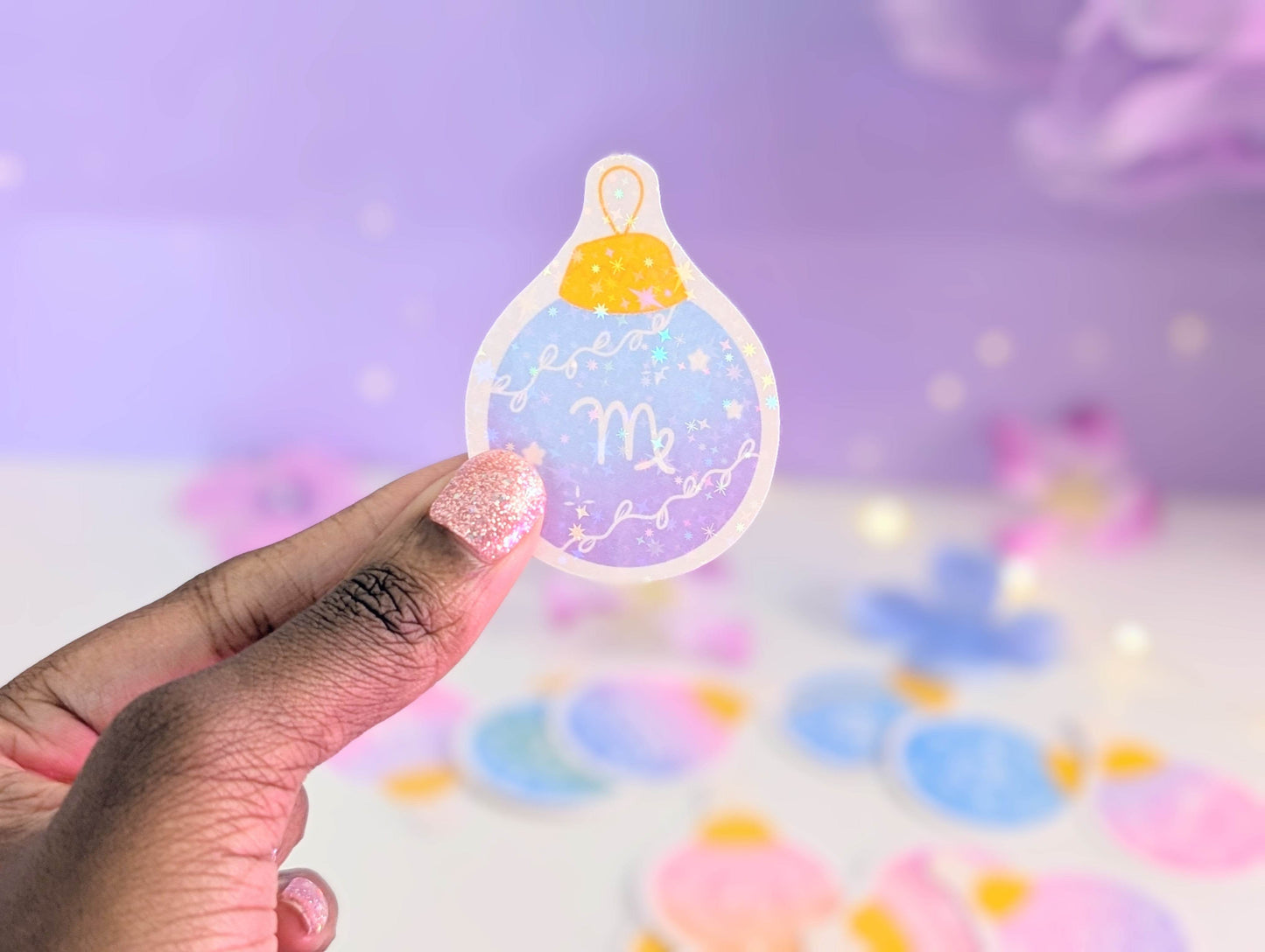 Virgo Ornament Sticker - IllustratingChristy