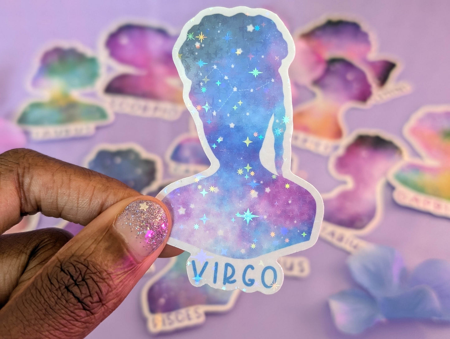 Virgo Galaxy Sticker - IllustratingChristy