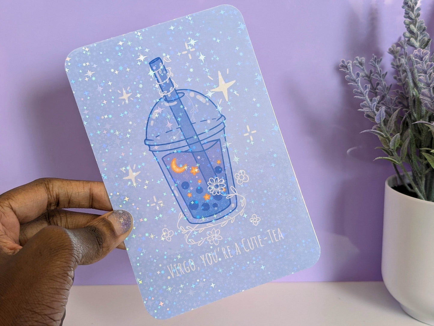 Virgo Boba Art Print - IllustratingChristy