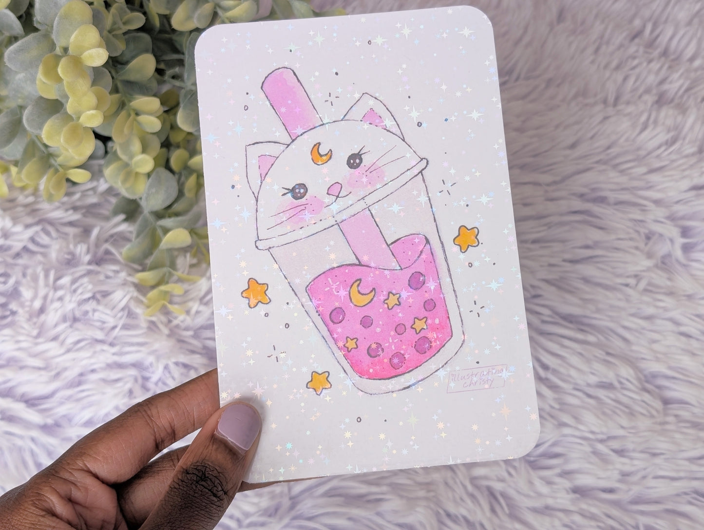 Boba Nima Watercolor Art Print