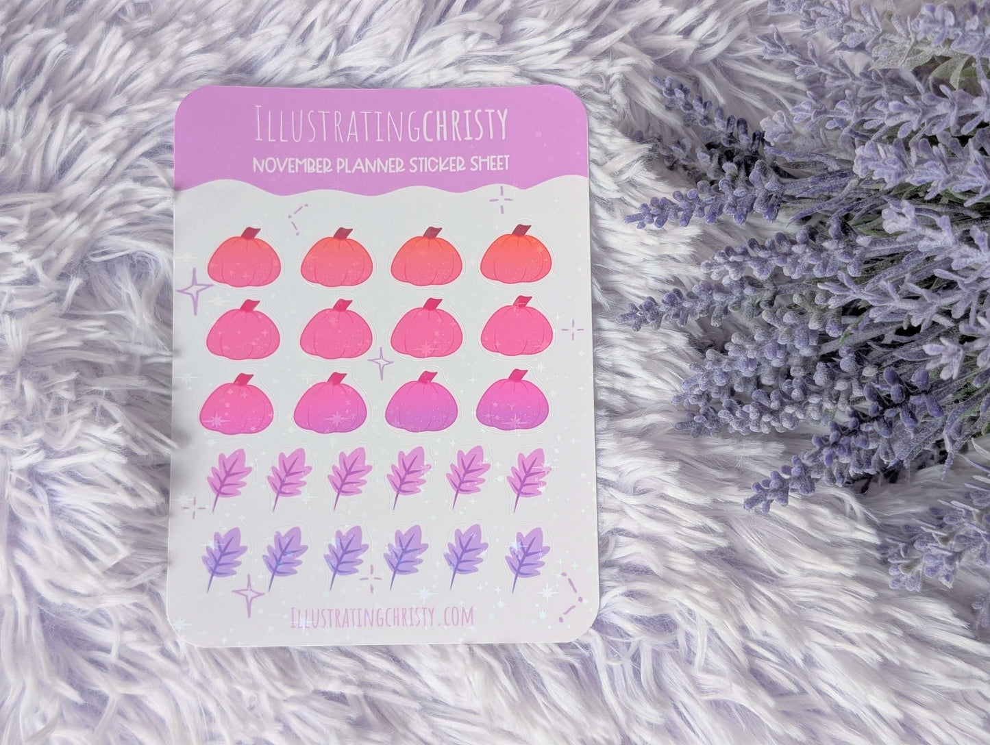 Fall Pumpkin Planner Sticker Sheet