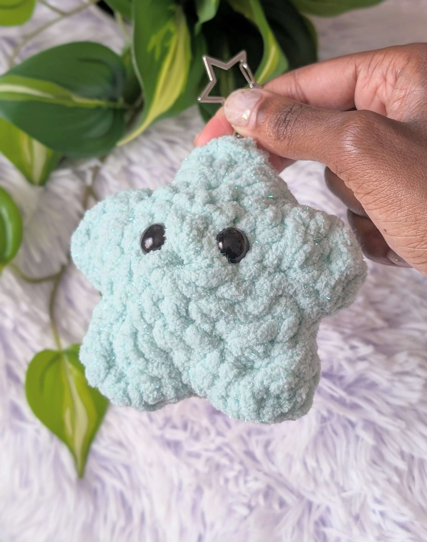 Star Crochet Keychain